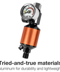 One Quarter Inch NPT Air Regulator And Filter Combo With Drain Valve And Gauge for Paint Sprayer Gun, lightweight aluminum design