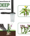 Back-Saving Stand Up Weeder With 37 Inch Handle For Root Removal No Bend Ergonomic Weed Puller For Gardens And Patios