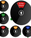 Office Door Sign With Six Status Options Do Not Disturb Please Knock In A Meeting Working Remotely Back Soon Out Of Office