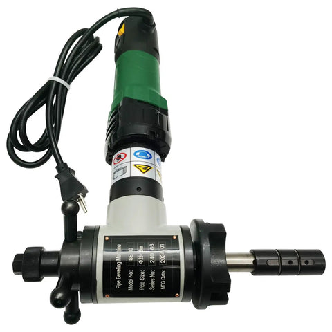 Banfluxion 1200W Electric Pipe Beveling Machine for Inner Expansion Grooving, designed for heavy-duty metalworking, electrical cord visible.