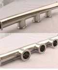 GOGOUP 1.5in 3-Way tri-clamp sanitary manifold, polished 304 stainless