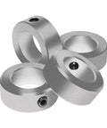 Beefy Five Sixteenth Inch Bore Zinc Plated Steel Set Screw Shaft Collars Four Pack With Five Eighths Inch Outer Diameter And Five Sixteenths Inch Width Includes Ten Thirty Two By One Eighth Inch Set Screws Carbon Steel Build