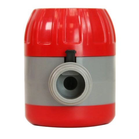 Front view of Easy Dial Mechanical Water Timer for Lawn and Garden watering up to 120 minutes, red and gray