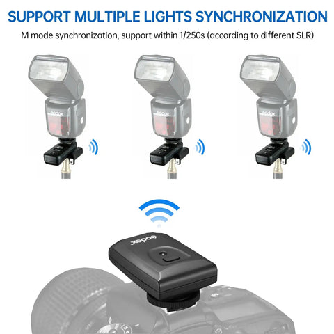 CT-16 Wireless Radio Flash Trigger Kit For Canon Nikon Pentax DSLRs, 433MHz Transmitter And Receiver, triggering multiple flashes