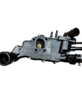 No Sweat Straight Swap Coolant Thermostat Housing Assembly For Peugeot 307 406 607 showing detailed pipe connections and housing design.