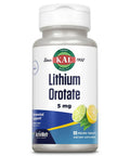 Lithium Orotate ActivMelt 5mg Lozenges Instant Dissolve Chelated Chill Mood Support For Easy Absorption Natural Lemon Lime Flavor 90 Servings 90 Micro Tablets bottle front view