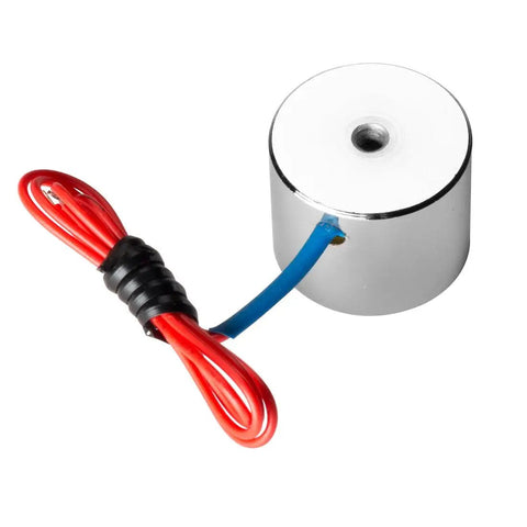 9V DC Lifting Magnet Workhorse Electromagnet Solenoid For Lifting And Holding, 50N Peak Force, 37N Holding, Compact 25x20mm Size