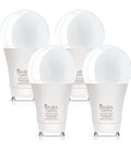 GU24 LED A19 Light Bulbs 9W 60W To 75W Replacement 4 Pack 120V 2 Prong Twist And Lock Base Daylight 5000K Non Dimmable