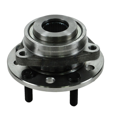 Front Wheel Bearing And Hub Assembly With ABS Sensor For Chrysler 300M Concorde LHS New Yorker Intrepid Prowler Eagle Vision And Dodge Models 1993 Through 2004 Easy Install Replacement Part, shown front view