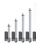Rock Solid 12V IP65 Waterproof Linear Actuator Delivers A Heavy Hitter 3000N Push Force For Solar Tracker Automation and Built Like A Tank Performance Reliable Daily Use - Various sizes showcased.