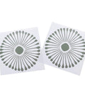 Reusable 12x12 Tile Stencil Set 2 Pack For Floors Walls And Concrete, Large Boho Mandala Templates For DIY Home Decor Painting