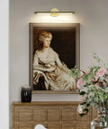 Brass Picture Light For Paintings 24.21 Inch Slim Gallery Bar LED Artwork Lighting 14W (70W Eq), Hardwired, 3000K Warm White