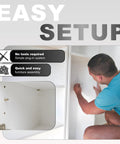 Person inserting Rock Solid Cabinet Shelf Support Pegs With Grippy Anti Slip Ends Rustproof Steel Shelf Pins One Eighth Inch Three Millimeter Replacement Hardware For Kitchen Cabinets And Furniture Twenty Piece Package into cabinet.