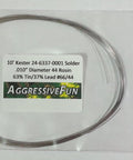 Rosin Core Solder.010 Inch 63 37 Eutectic With 44 Flux For Tiny PCBs, 0.1 Ounce Spool, labeled package with coiled solder wire