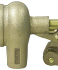 Bronze Float Valve 1-1/4 Inch FIP Open Outlet, Standard Duty, 125 PSI Max, 180 Degrees F, side view showing cotter pin pivot arm
