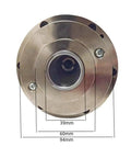 Heavy Duty 3.2KW Water Cooled Automatic Tool Spindle For CNC Machines front view showing dimensions and metal housing.