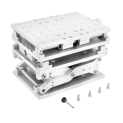 3 Axis Moving Workbench With 3D Positioning Table Aluminum Alloy Engraving Machine Portable 8.26 By 5.90 Inch Lifting Platform