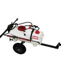 Tow Behind Spot Sprayer With Dual Tank Design, 15 Gallon Water Tank And Concentrate Tank, 2.5 GPM Pump, ATV UTV Ready, Translucent White