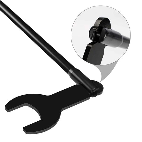 Close-up of a tool from the Eight Piece Pneumatic Fan Clutch Wrench Set With 43300 Removal Tool Kit for Ford GM Chrysler Jeep Auto Repair
