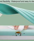 Foam Edge Protectors And Corner Guards Bumpers For Furniture Grey 4 Pack With Pre Applied Adhesive showing cleaning ease.