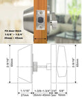 Two Keyed Alike Single Cylinder Deadbolts Door Locks In Satin Nickel 2 Pack with dimensions and installation diagram