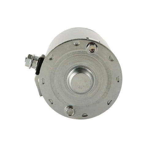 Front view of Starter And Alternator 5777N Replacement for 12V PMDD CCW Rotation with visible mounting holes.