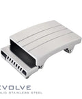 Evolve stainless steel buckle for Men's Full-Grain Leather Track Belt With Evolve Stainless Steel Buckle Micro Adjustable Hidden Track System Delivers Over 40 Sizing Positions In One Quarter Inch Increments For A Perfect Fit Everyday