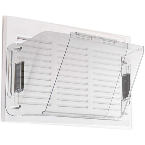 Adjustable Magnetic Air Vent Deflector For Sidewall AC Ceiling And Registers With Non-Melting Plastic, extends over vent