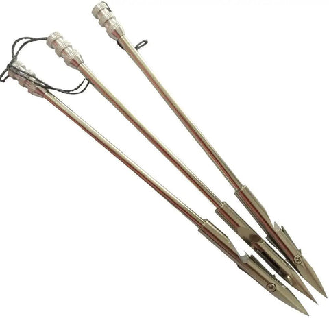 Heavy Duty 420 Stainless Steel Slingshot Broadheads Set Of 6 For Bow Fishing 16 Cm Long 24 G Each Pro Grade Silver Finish Arrowheads