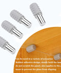 Heavy Duty 30 Pack Locking Cabinet Shelf Pins deliver dead sure hold and zero hang ups on 6 millimeter holes in gray finish.