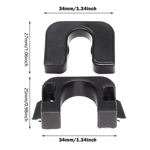 Ford Fiesta Car Shelf Clip Fits Fiesta Load Cover And Parcel Shelf Pivot Mount 1539663 dimensions in black plastic