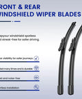 Premium 22 Inch Beam Wiper Blades For Chevy Avalanche Silverado Suburban Tahoe Exact Oem Replacement All Weather Heavy Duty Rubber with installation tips