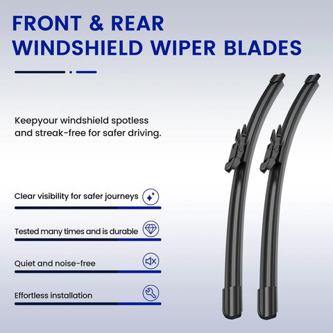 Premium 22 Inch Beam Wiper Blades For Chevy Avalanche Silverado Suburban Tahoe Exact Oem Replacement All Weather Heavy Duty Rubber with installation tips