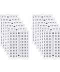 12 Pack Mini Solderless Breadboards With 170 Tie Points Self Adhesive Dope Prototyping Boards For Electronics Kits White ABS