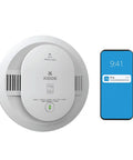 Wireless Smart Smoke Detector With Live App Alerts And Aa Battery Backup Plug And Play Wire Free Install For No Sweat Home Watching Snappy Fire Detection That Just Works with smartphone alert