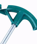 Heavy Duty Professional Tube Bending Set For Pvc Pipes And Electrical Conduits. Close-up of ergonomic grip and metal handle.