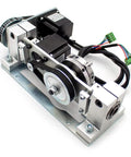 Slick Heavy Duty CNC 5th Axis Rotary Attachment With 4 Jaw Chuck For DIY Router And Engraving Machine built with precision motors and aluminum frame.