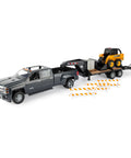 John Deere 1:16 Scale Farm Construction Set With Skid Steer And Chevy Silverado Lights, Sounds And Barricades, Multicolor Kids Toy Trucks