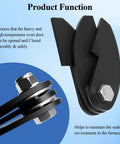 8 X 2 And A Quarter Inch Beefy Heavy Duty BBQ Smoker Hinge Kit with bolts nuts and washers close-up image