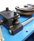 Plug And Play 3HP Programmable Electric Hydraulic Tube And Pipe Bender With PLC Console close-up of die set and adjustment knobs