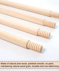 Replacement Wood Poles And Connectors For Kids Teepee Tent, 69 Inch Length, polished pine wood with threaded ends close-up