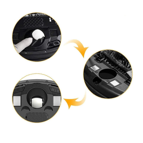 Front wheel for Roomba vacuum; black omni-directional wheel, 2-pack, compatible with 500–900 series