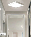 Square LED Flush Mount Ceiling Light 15.7 Inch 36W Modern Ceiling Lamp With Cool White 6500K Ideal For Living Room Kitchen Bedroom