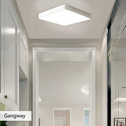 Square LED Flush Mount Ceiling Light 15.7 Inch 36W Modern Ceiling Lamp With Cool White 6500K Ideal For Living Room Kitchen Bedroom