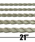 Five-piece 24in SDS masonry drill bit set with carbide tips; sizes 3/8 in to 1 in