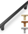 5 Inch Cabinet Pulls Matte Black Zinc Alloy Drawer Pulls 10 Pack Solid Cabinet Hardware with multiple finish options