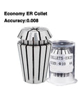 Top Pick ER16 Collet Set With Tight 0.008mm Tolerance Spring Chuck Tool Holder For CNC Milling Machines showing steel collet and size 10 holder.