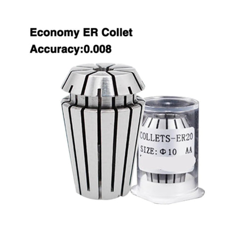 Top Tier ER11 ER16 ER20 Spring Collet Chuck Tool Holder 0.008mm Precision For CNC Milling Machine showing ER collet with plastic case.