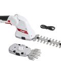 Cordless 2 In 1 Grass And Shrub Shear With Seven Point Two Volt 2000mAh Battery Delivers 1300 Cuts Per Minute Quick Change Blades.
