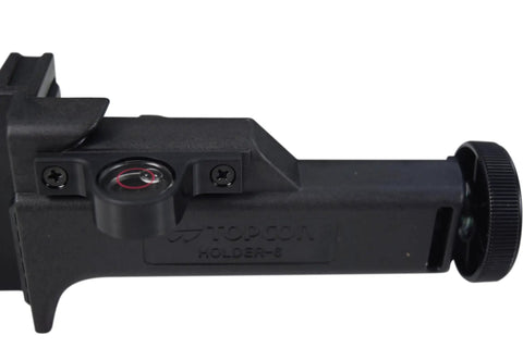 Side view of Six Sensor Holder Bracket For LS80A LS80B LS80G LS80L And LSB10 Laser Receivers with built-in bubble vial.
